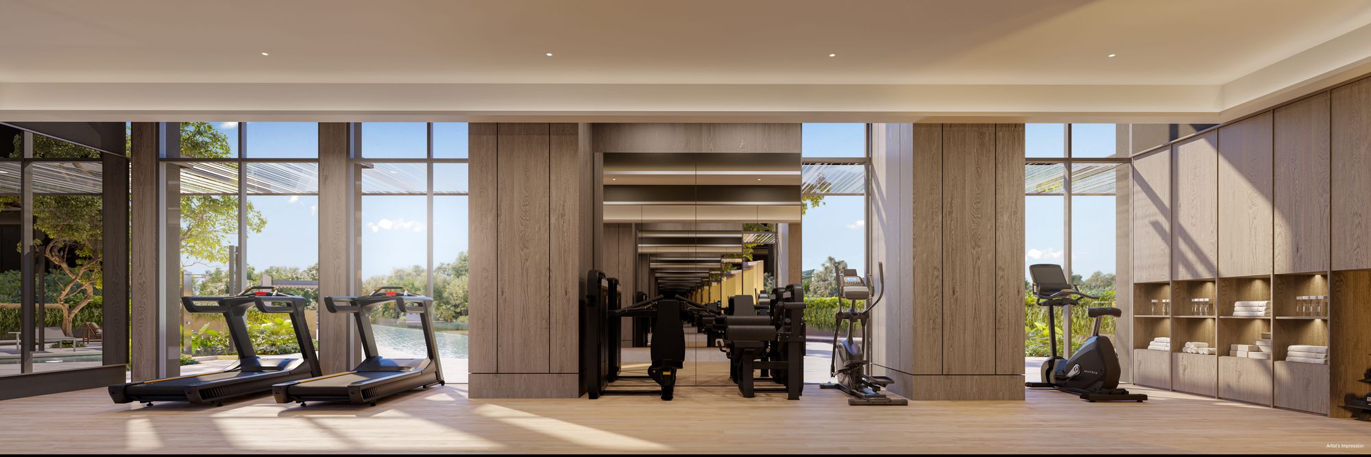 Artist's impression of the gym